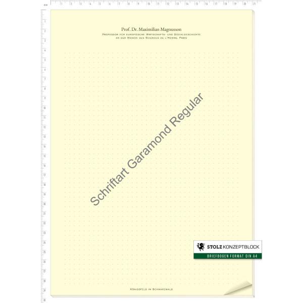 STOLZ Konzeptblock A4 punktiert (Garamond Regular)